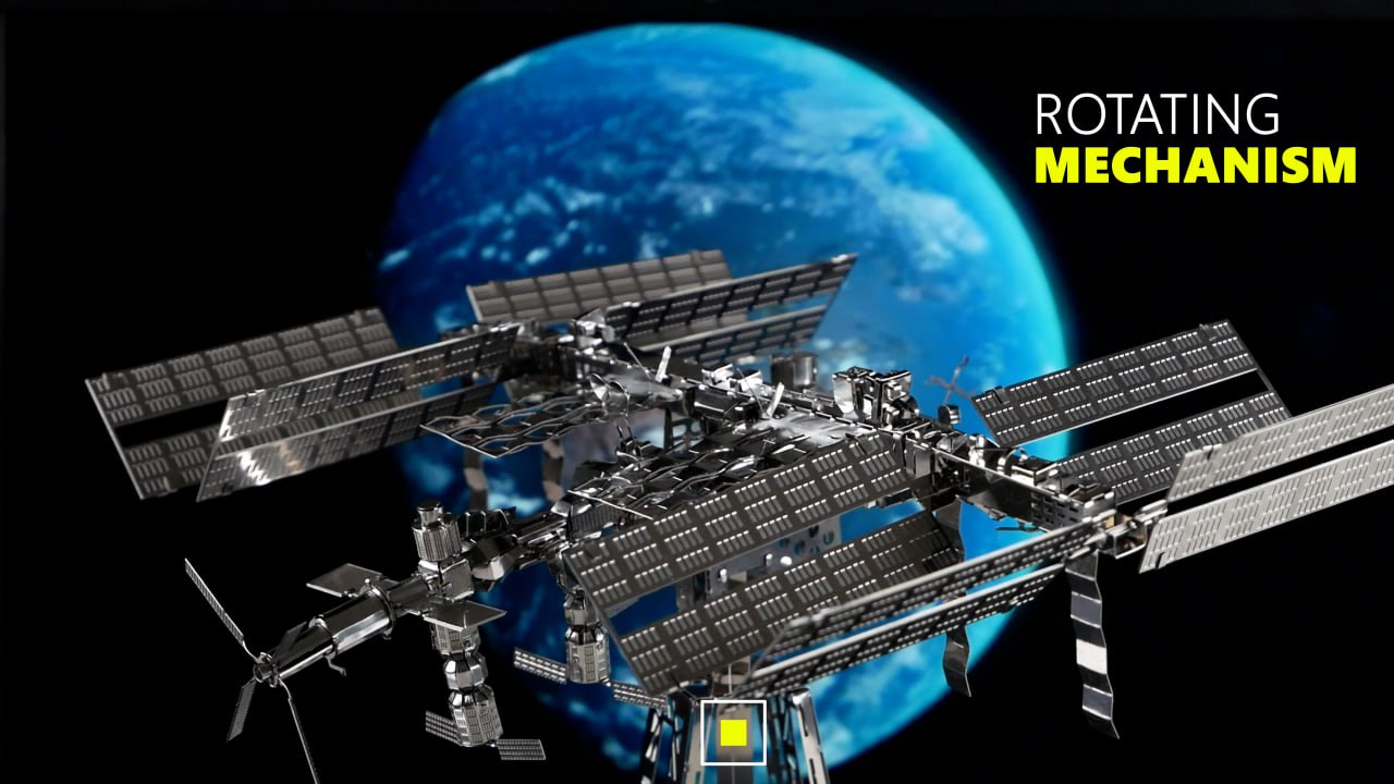 Maquette ISS — Station Spatiale Internationale en Métal