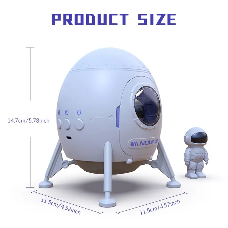 Projecteur Galaxie Astronaute — Tapis Lunaire Inclus